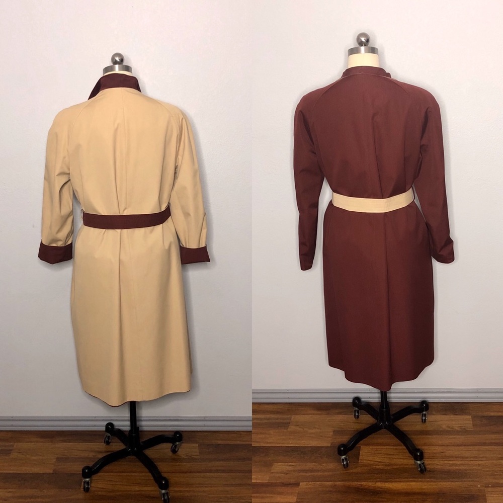 Etienne Aigner Vintage Reversible Trench Coat - Picture 4 of 8